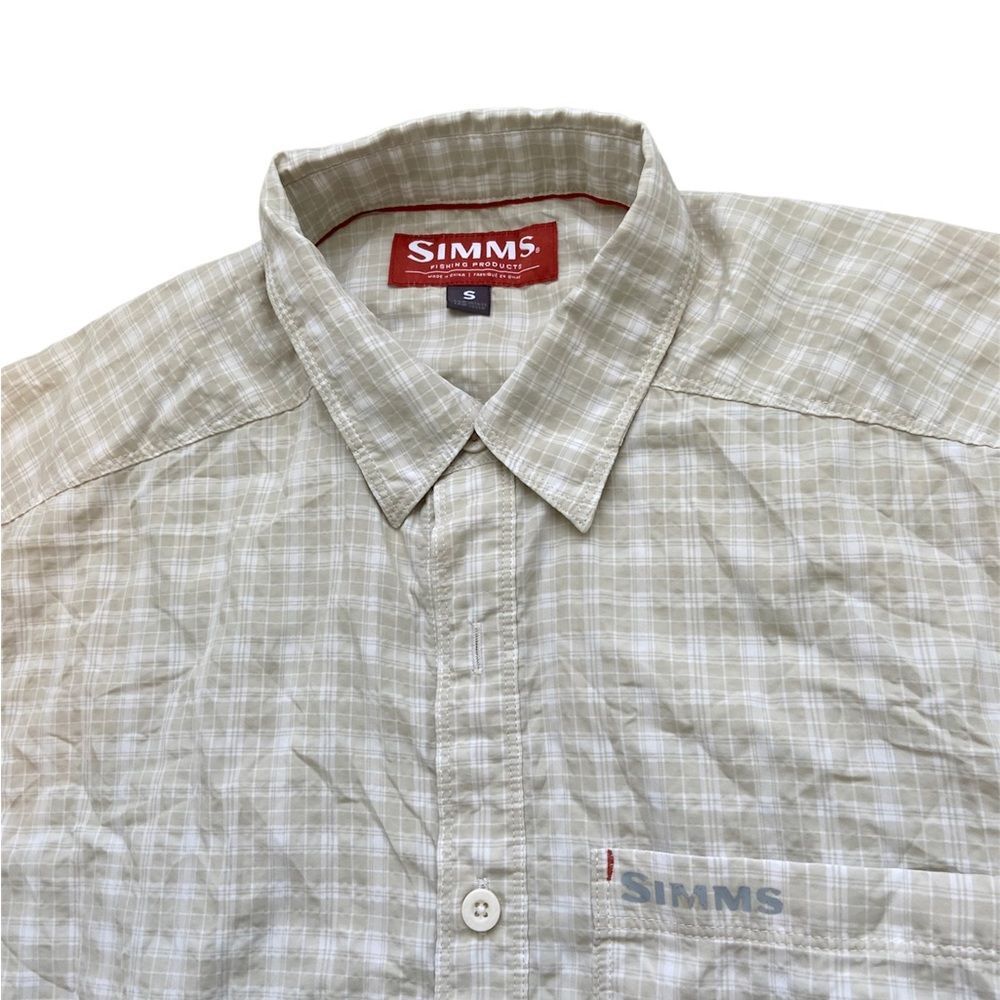 Simms Fishing Button Long Sleeve Men’s Shirt Size Small